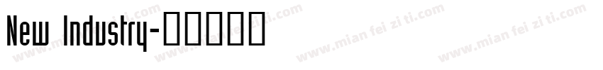 New Industry字体转换
